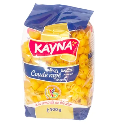 Macaroni coude rayé Kayna - 500g